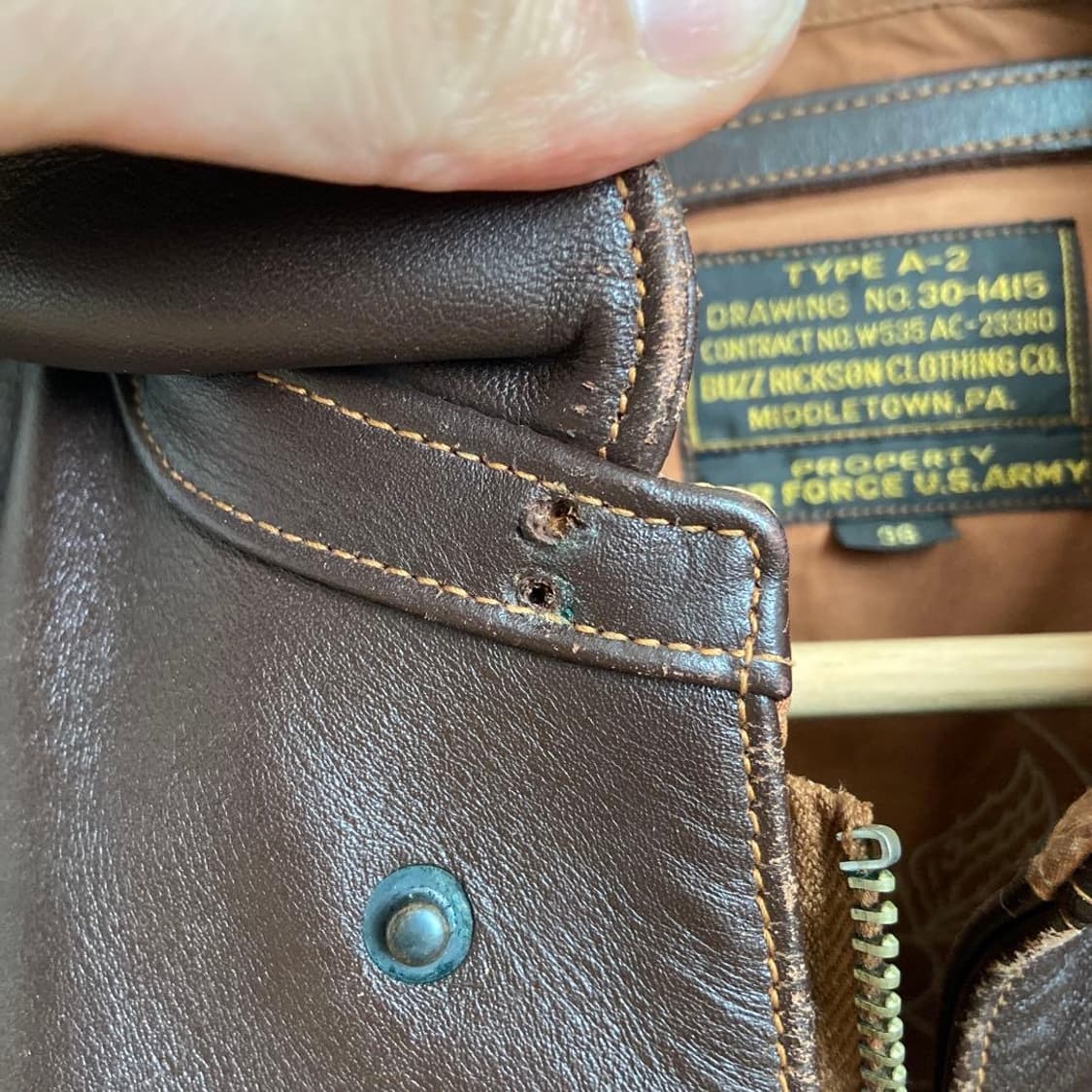 (38) 버즈릭슨 a-2 가죽자켓 상품이미지6