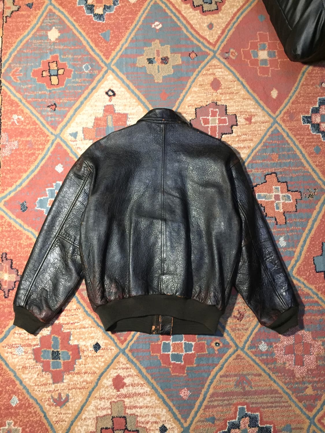 90‘s 아비렉스 a-2 레더자켓 상품이미지4