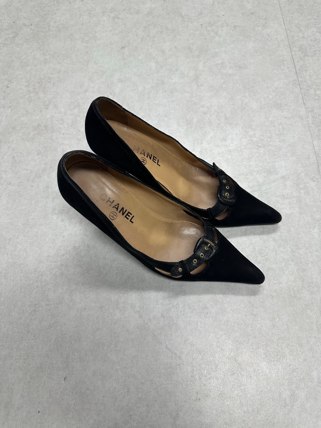 빈티지 샤넬 포인티드 토 힐 상품이미지3