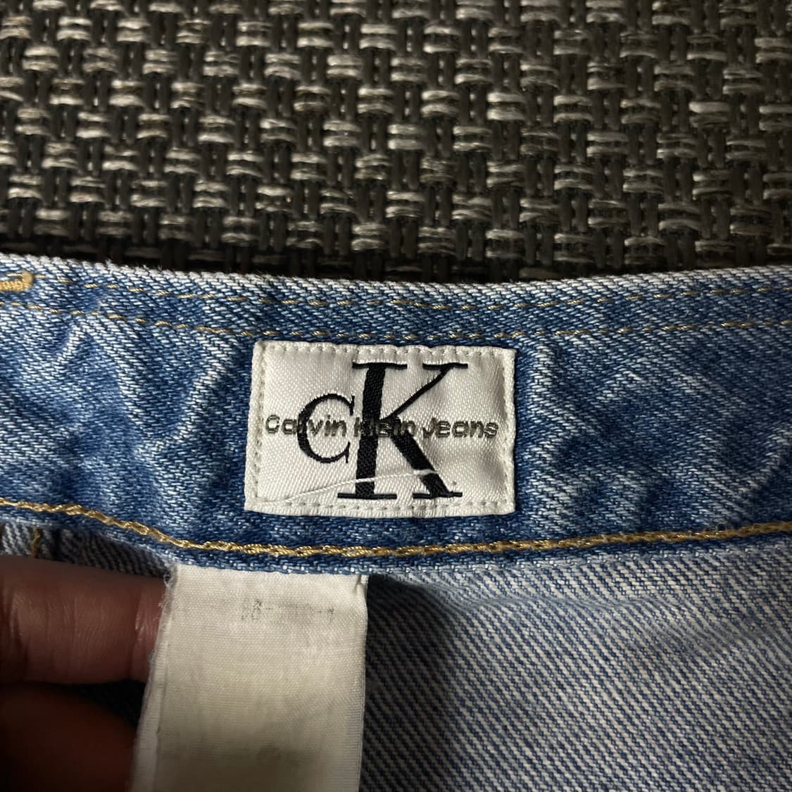 (33) 캘빈클라인 연청 와이드 데님 팬츠 상품이미지4