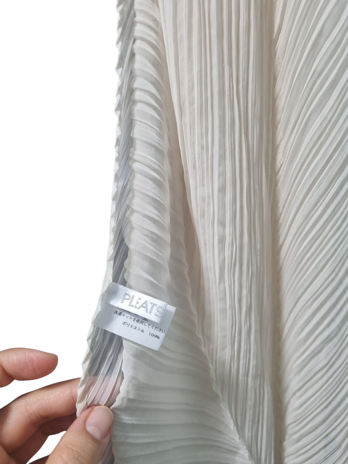 플리츠플리즈 아이보리 스카프 상품이미지2