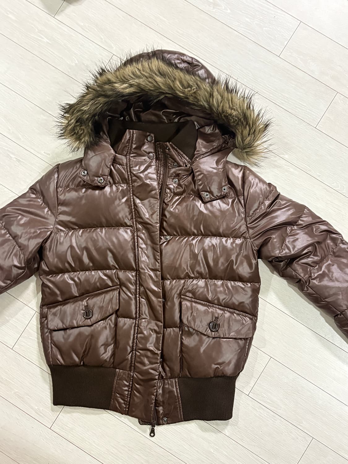 Y2k 00s 프리미엄 n2b 숏 덕다운 퍼 패딩 상품이미지3