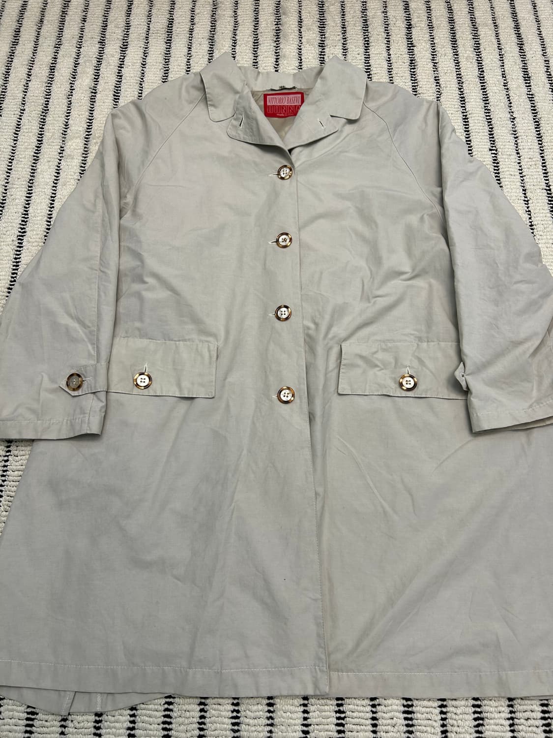 Vittorio Basevi 코튼 트렌치 코트 (made in italy 상품이미지1