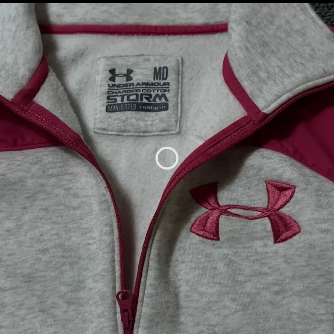 언더아머 핑크/회색 여성 집업 자켓 S 상품이미지2