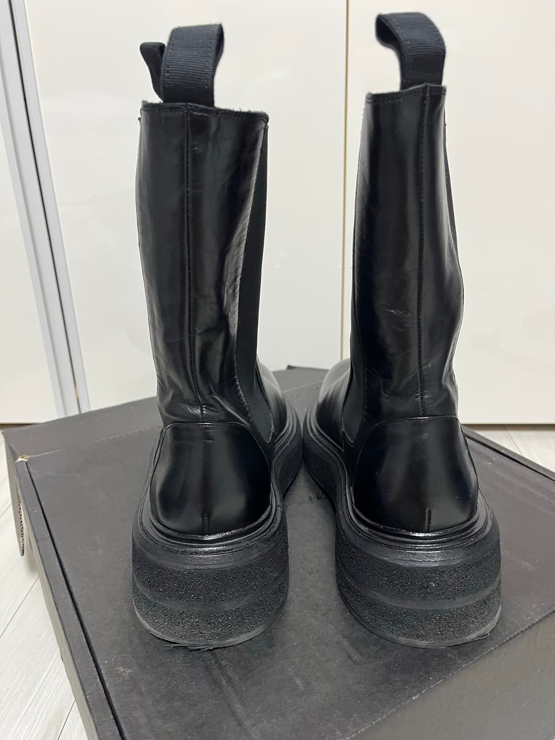 마르셀 Zuccone 레더 첼시 부츠 EU40 상품이미지3