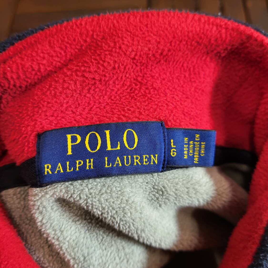 폴로 랄프로렌 빅로고 성조기 반집업 후리스 (L) 상품이미지9