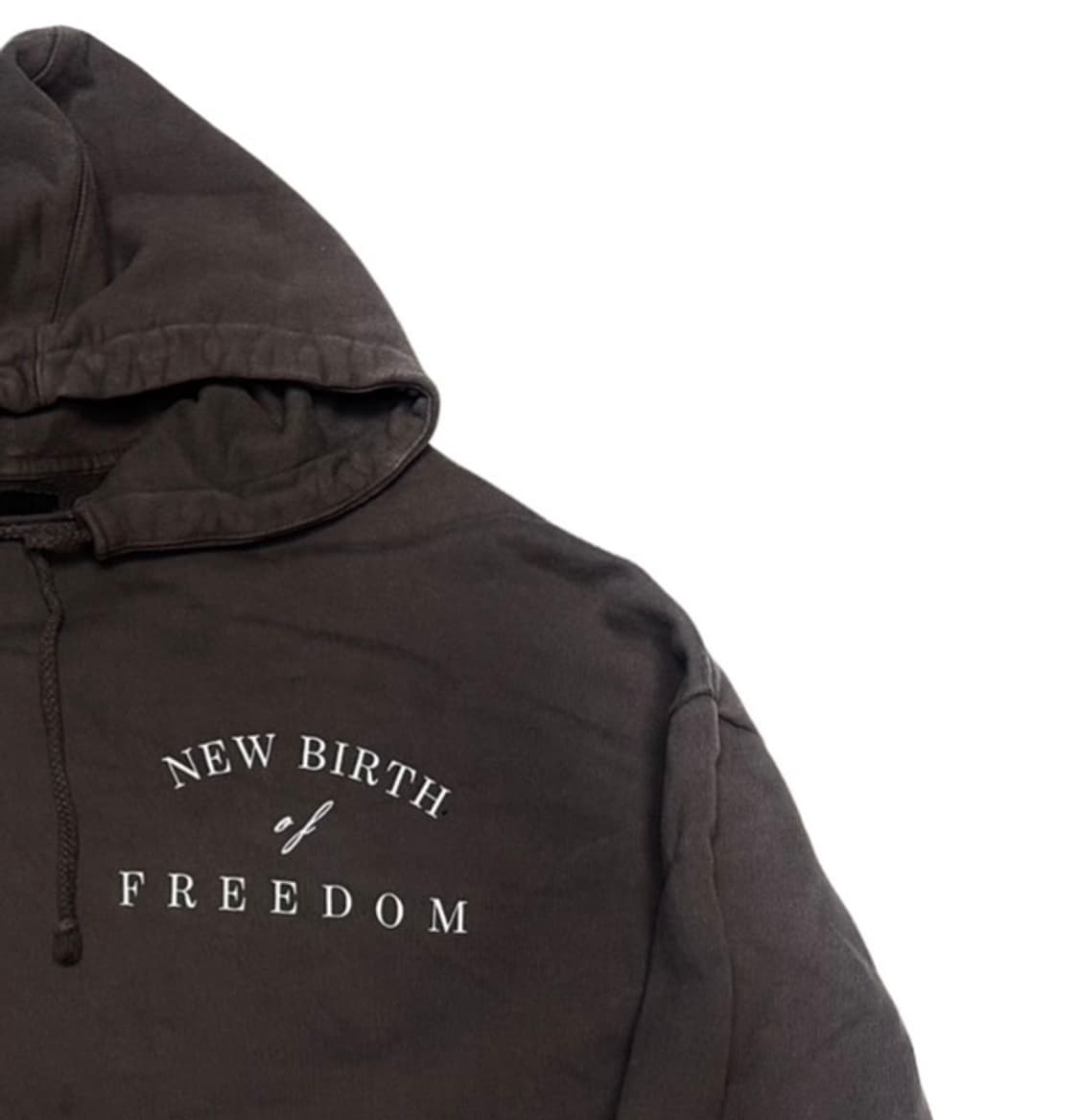 송지오옴므 브라운절개후드티 100 상품이미지2