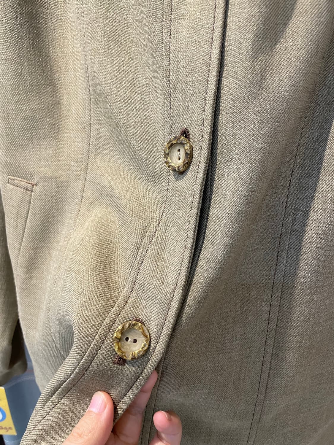 일본빈티지 클래식 베이지자켓 상품이미지5