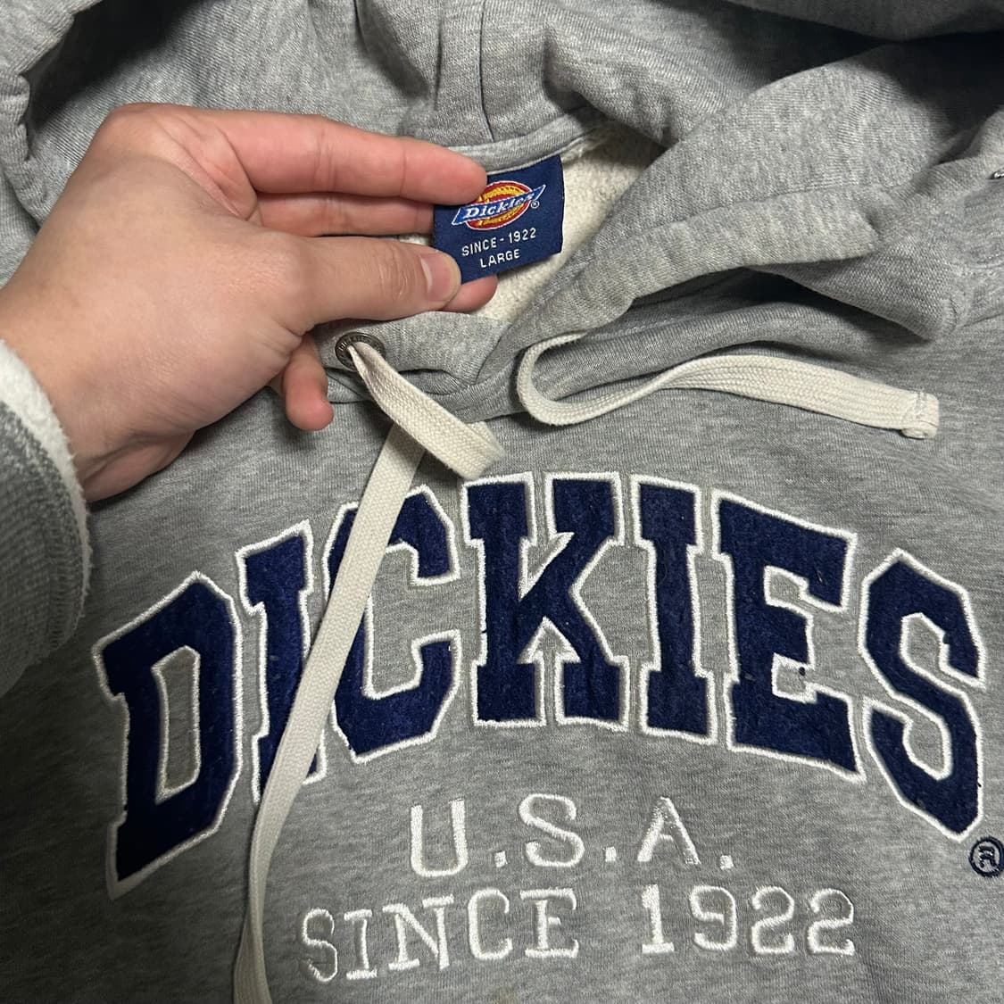 (XL추천) 디키즈 USA 회색 후드티 상품이미지2