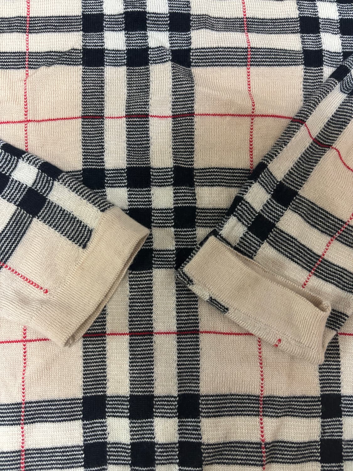 [Condition A+] 버버리 런던 클래식 체크 메리노 울 니트 (L 상품이미지4