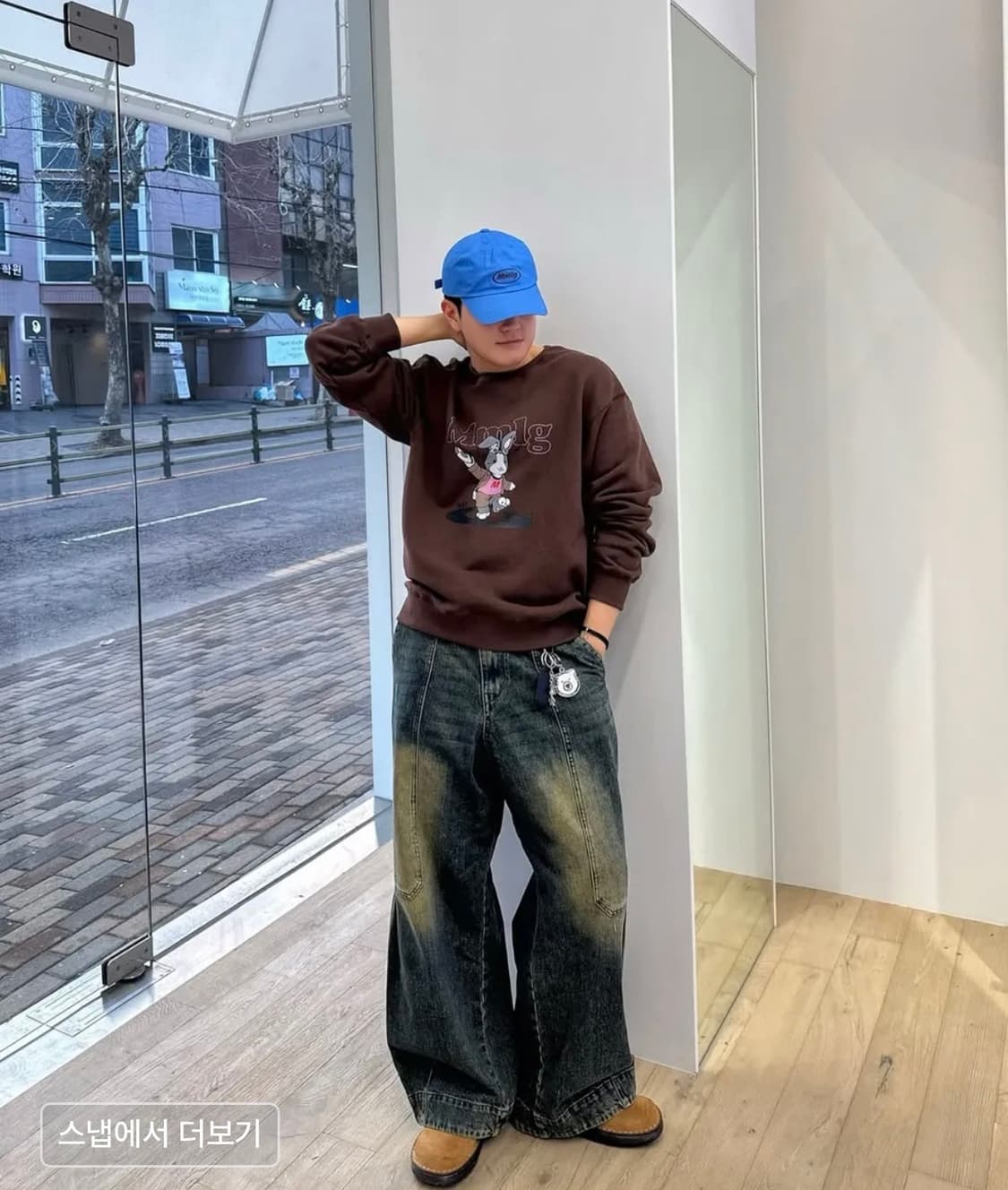 이스트서비스샵 웰트포켓 와이드 데님팬츠 48 상품이미지6