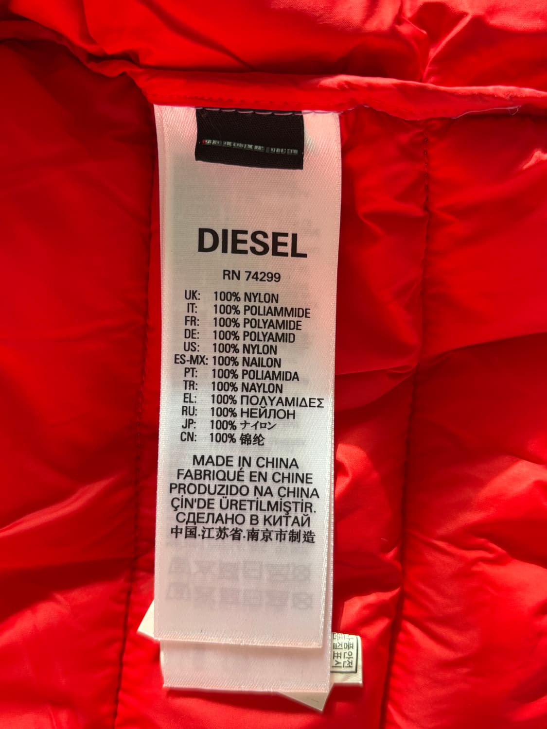 Diesel 디젤 퍼플 다운 자켓 상품이미지8