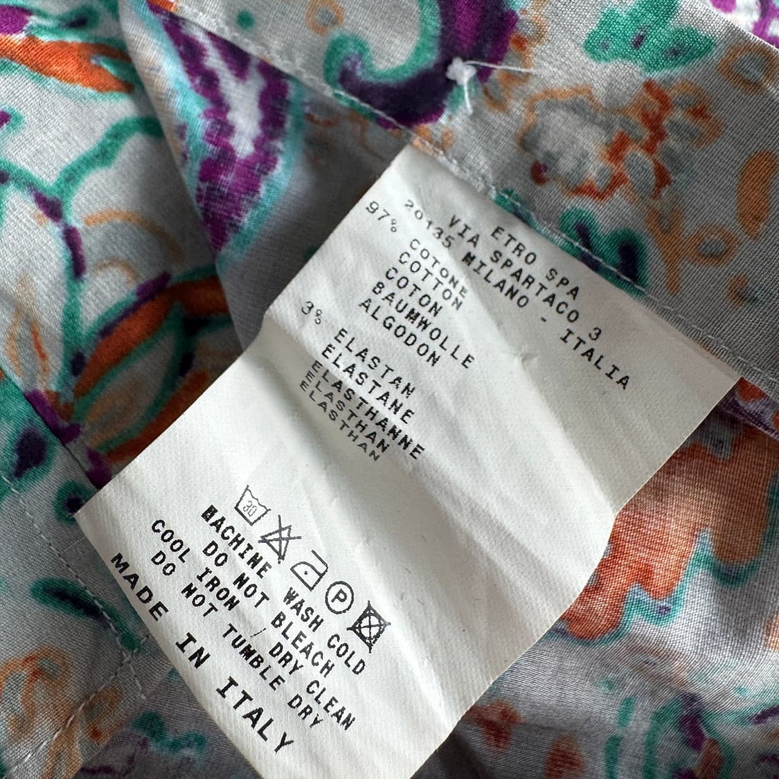 에트로 ETRO 패턴 코튼 셔츠 상품이미지3