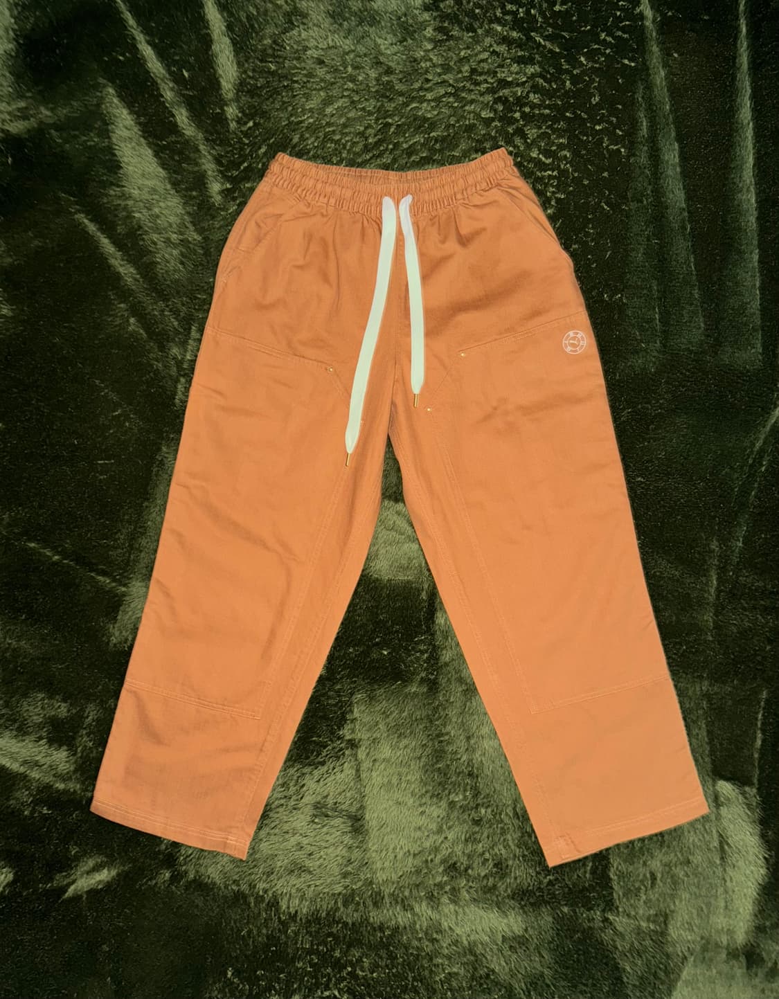 [L,XL] 푸마 X 루드 루이지 릴렉스 핏 헤비 코튼 더블니 팬츠 탄 상품이미지1