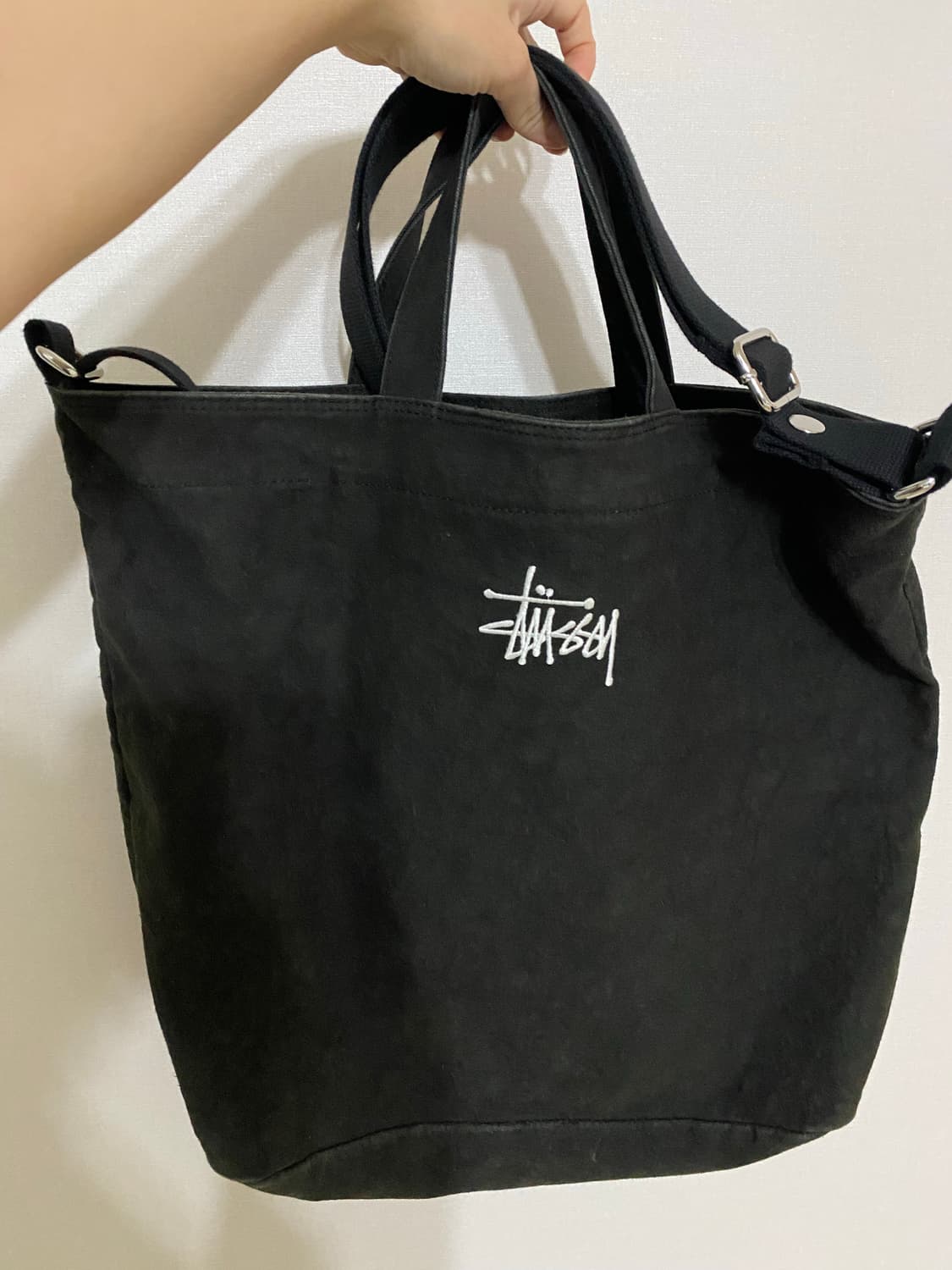 스투시 크로스 캔버스 가방 상품이미지3