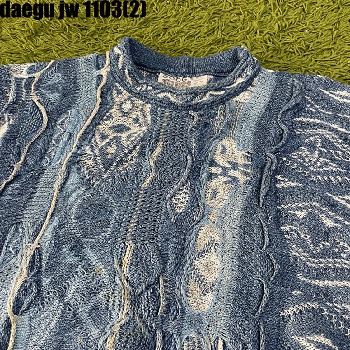 쿠지 케이블 니트 L  상품이미지3