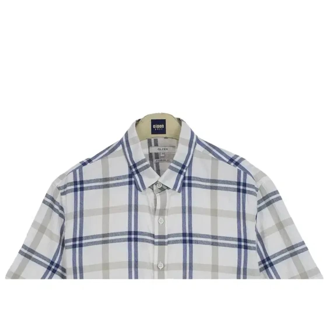 올젠 체크 반팔 와이셔츠 95 상품이미지3