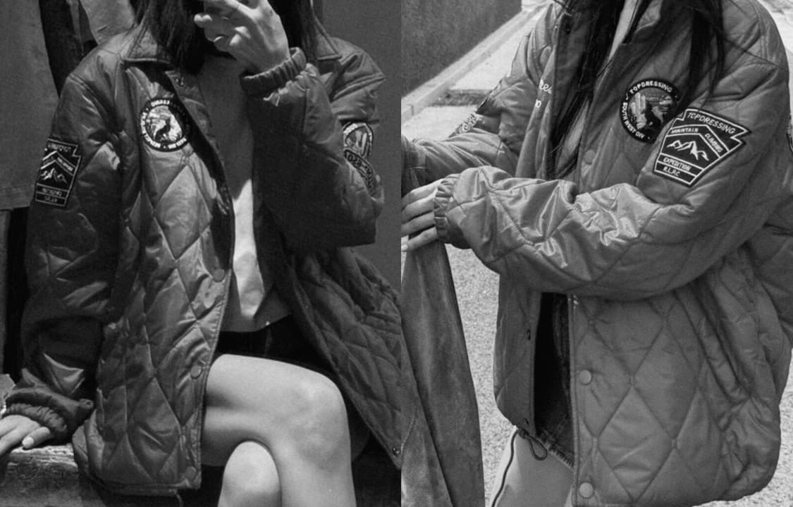 택포♦️새상품 경량 패딩 깔깔이 퀼팅 자켓 아우터 블랙 점퍼 와펜 남여공 상품이미지6