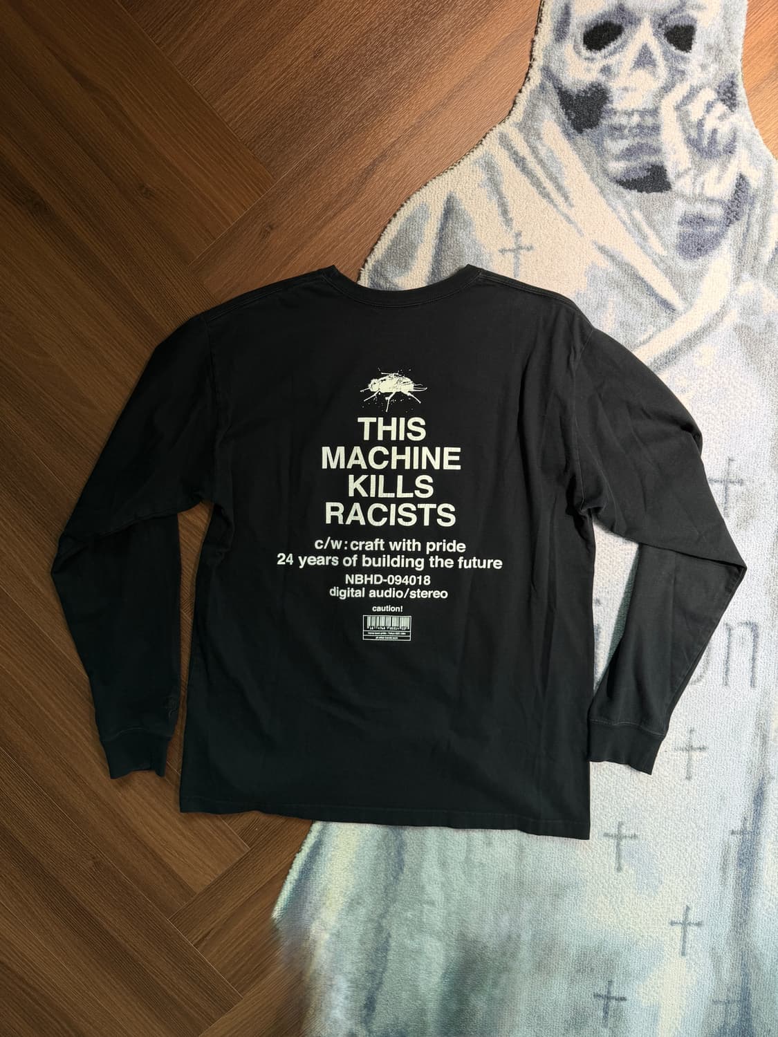 네이버후드 THIS MACHINE KILLS RACISTS 롱슬리브 M 상품이미지1