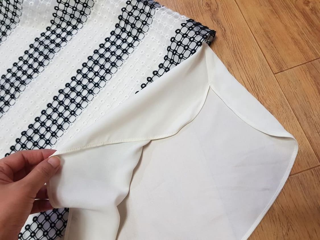 로엠(ROEM) 망사배색티 55-66  상품이미지6