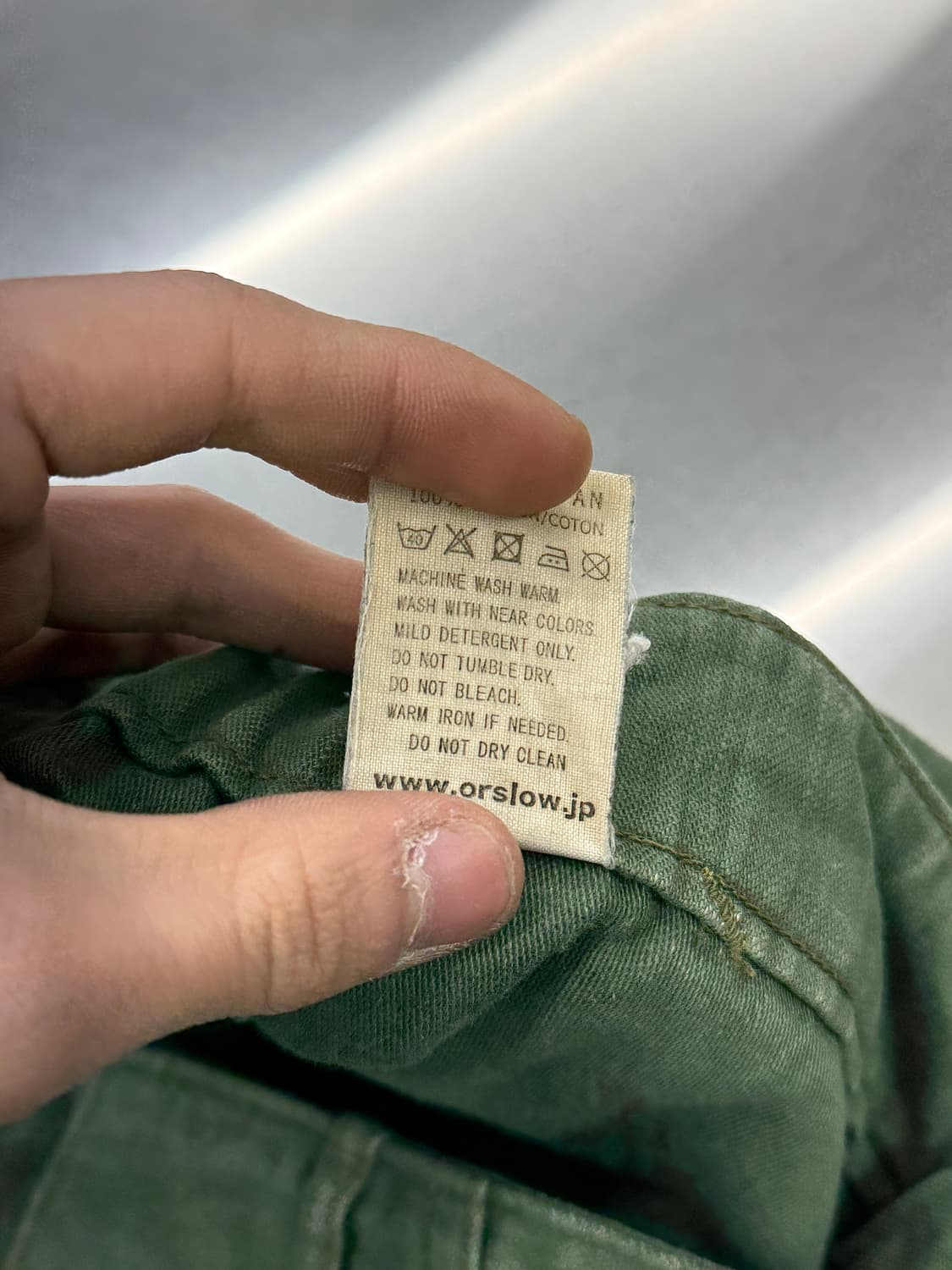 오어슬로우 US ARMY 아미 그린 퍼티그 팬츠 상품이미지9