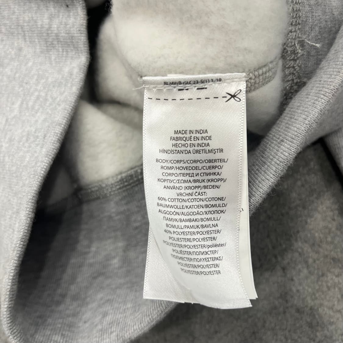 S 폴로 랄프로렌 그레이 기모 후드티 상품이미지5