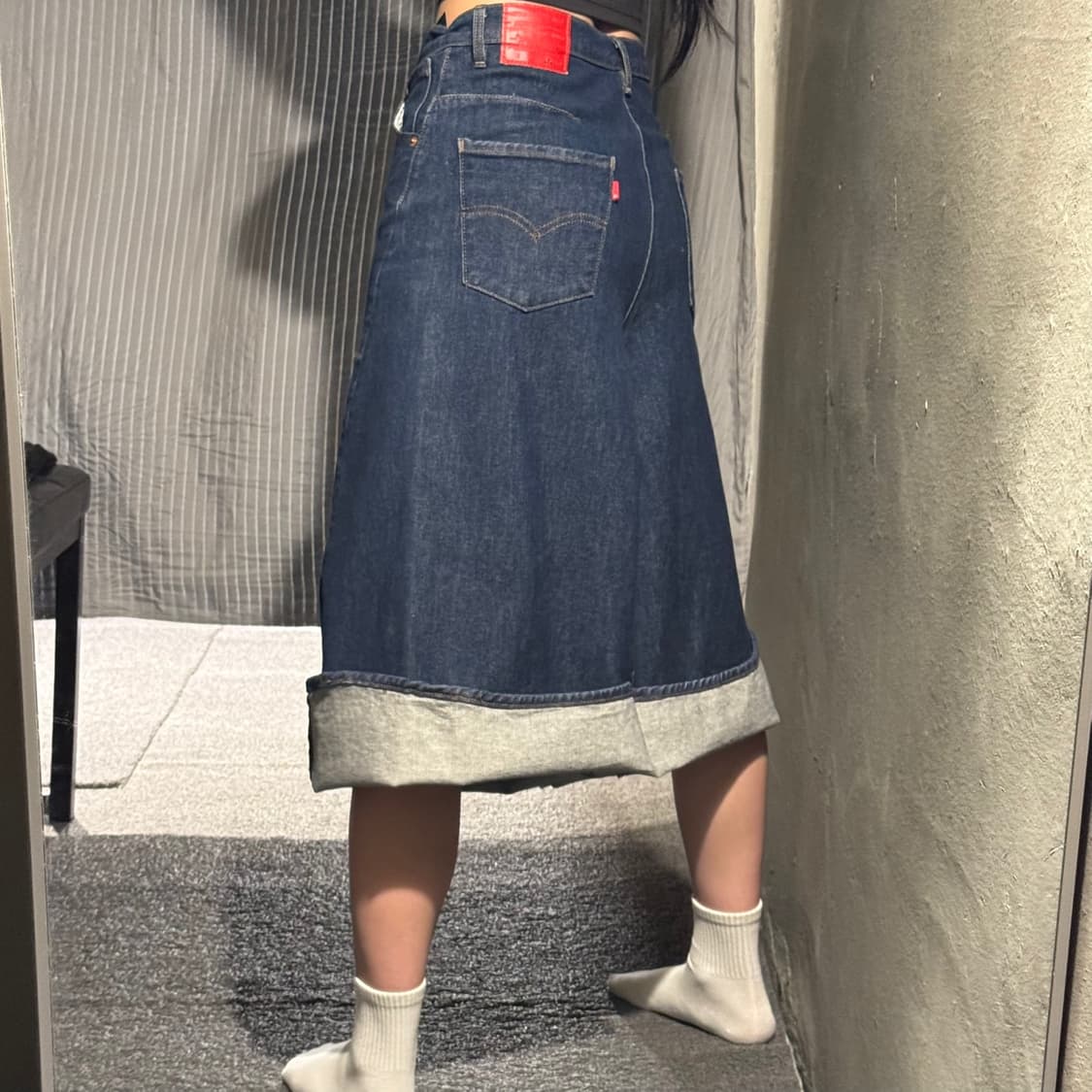 리바이스 LEJ 엔지니어드진스 진청 블랭크탭 와이드 벌룬핏 데님팬츠 상품이미지4