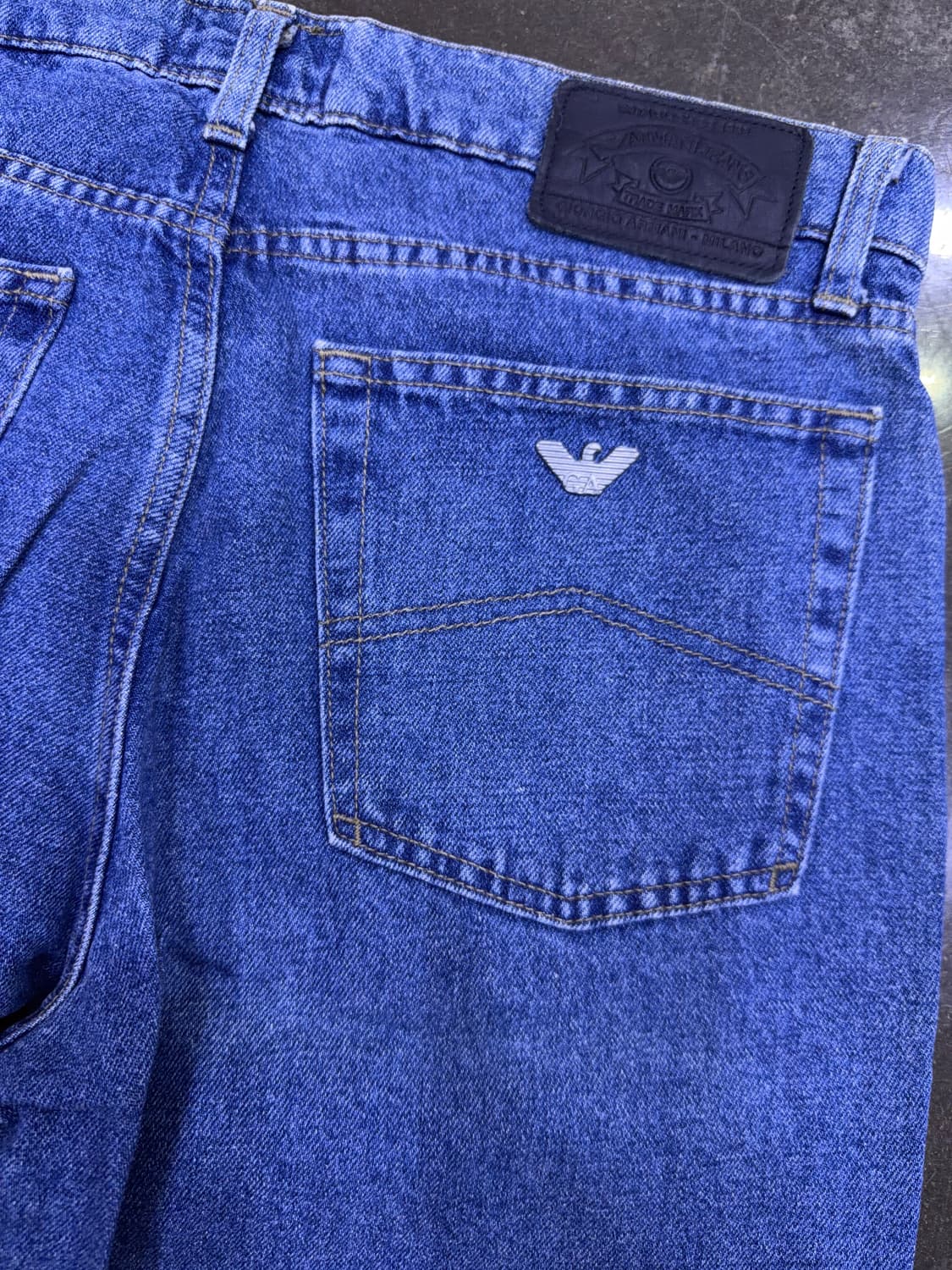 조르지오 아르마니 진 버튼플라이 클래식핏 데님팬츠 32 상품이미지8