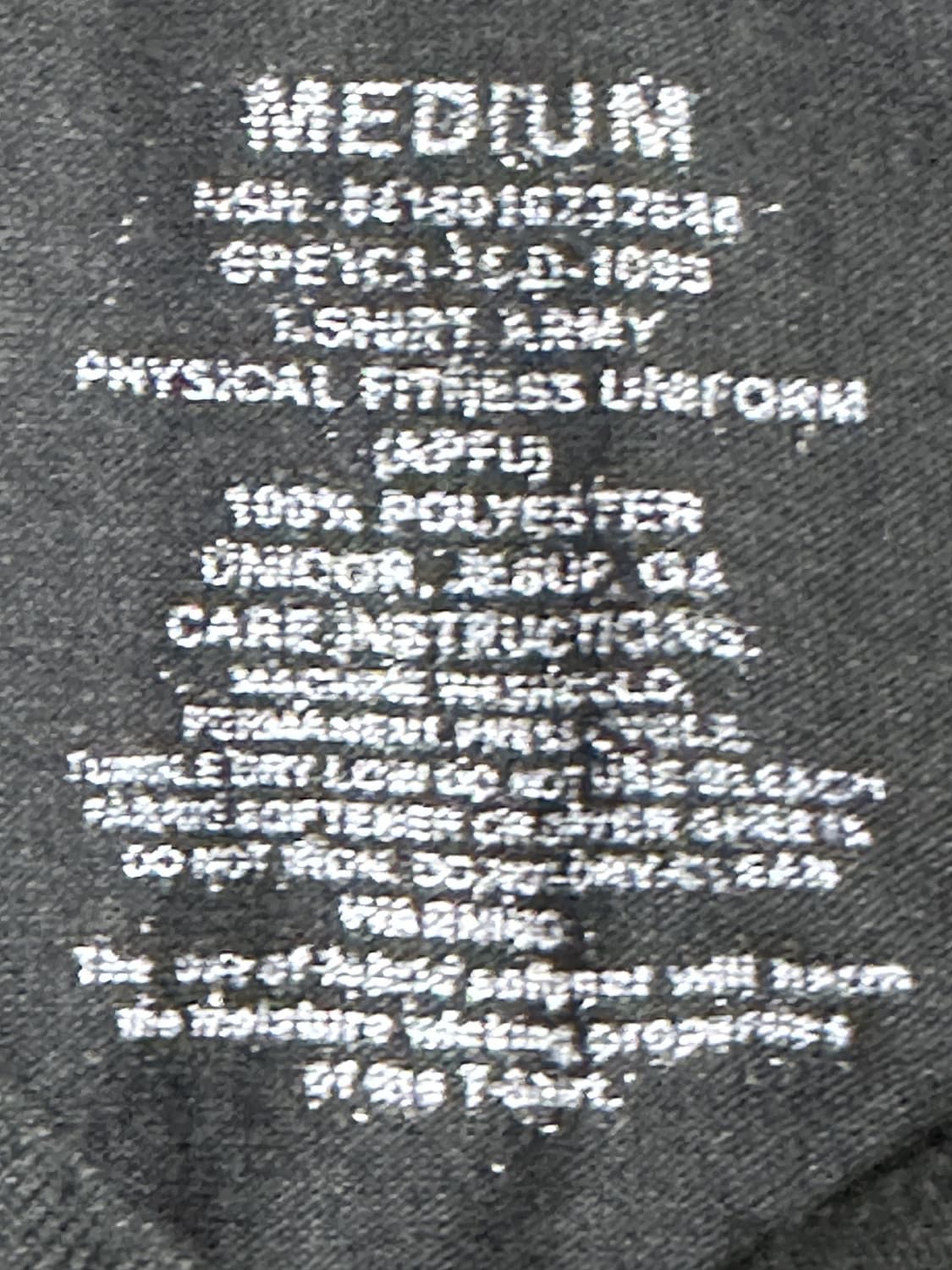 미육군 APFU 체육복 트레이닝복 긴팔 티셔츠 (M) (18) 상품이미지7