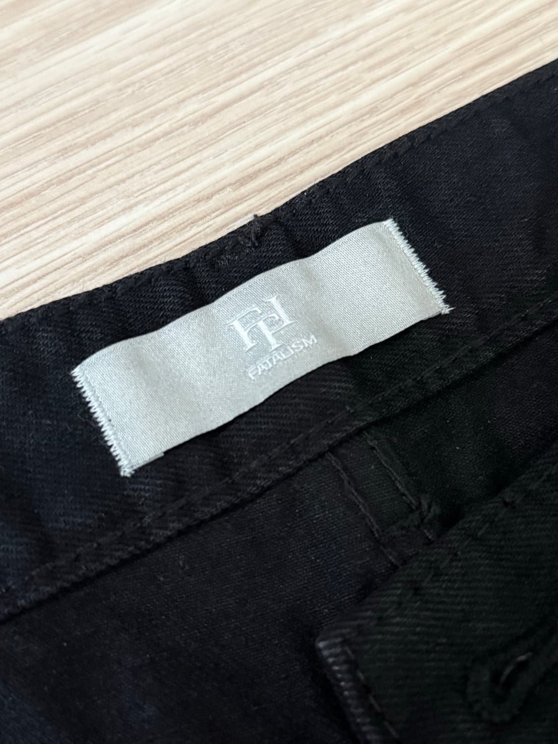 페이탈리즘 블랙진 #ISK04 usak slim straight fit 상품이미지2