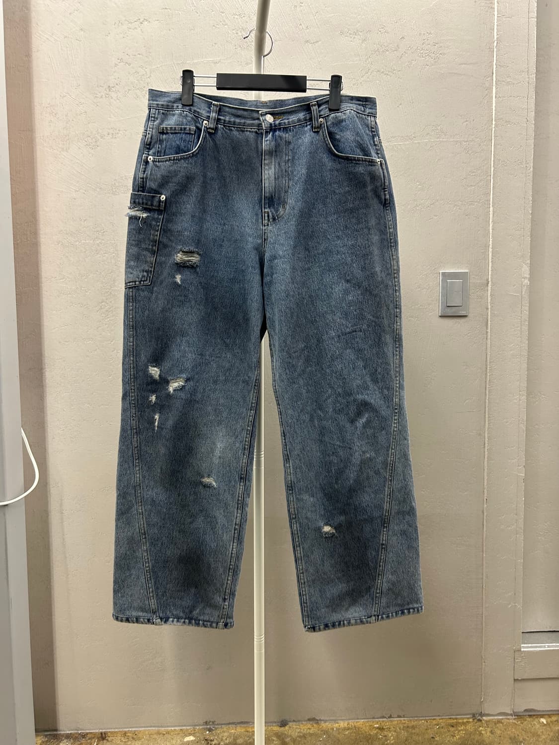 LEMARD 데미지 워싱 데님 상품이미지2