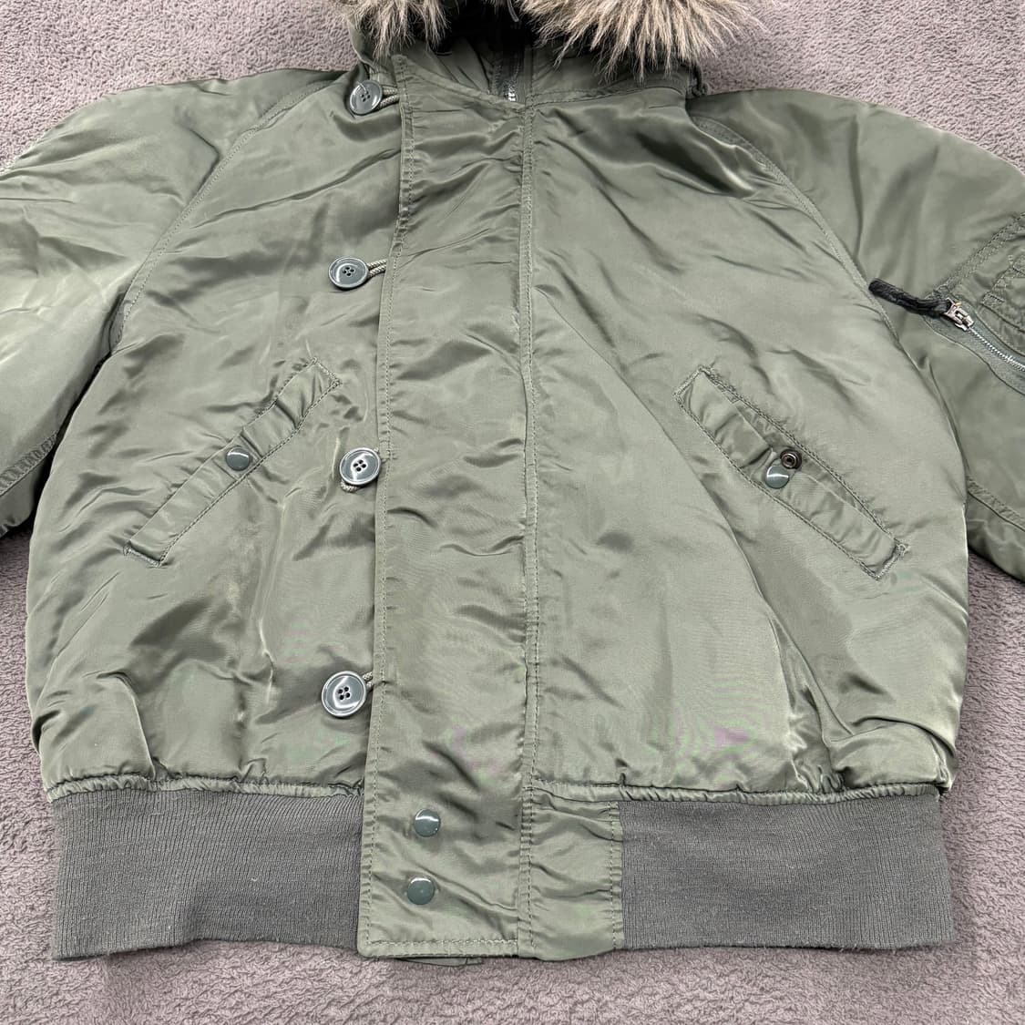 [정품/L] 알파 인더스트리 N-2B 플라이트 붐버 자켓 c1 상품이미지3