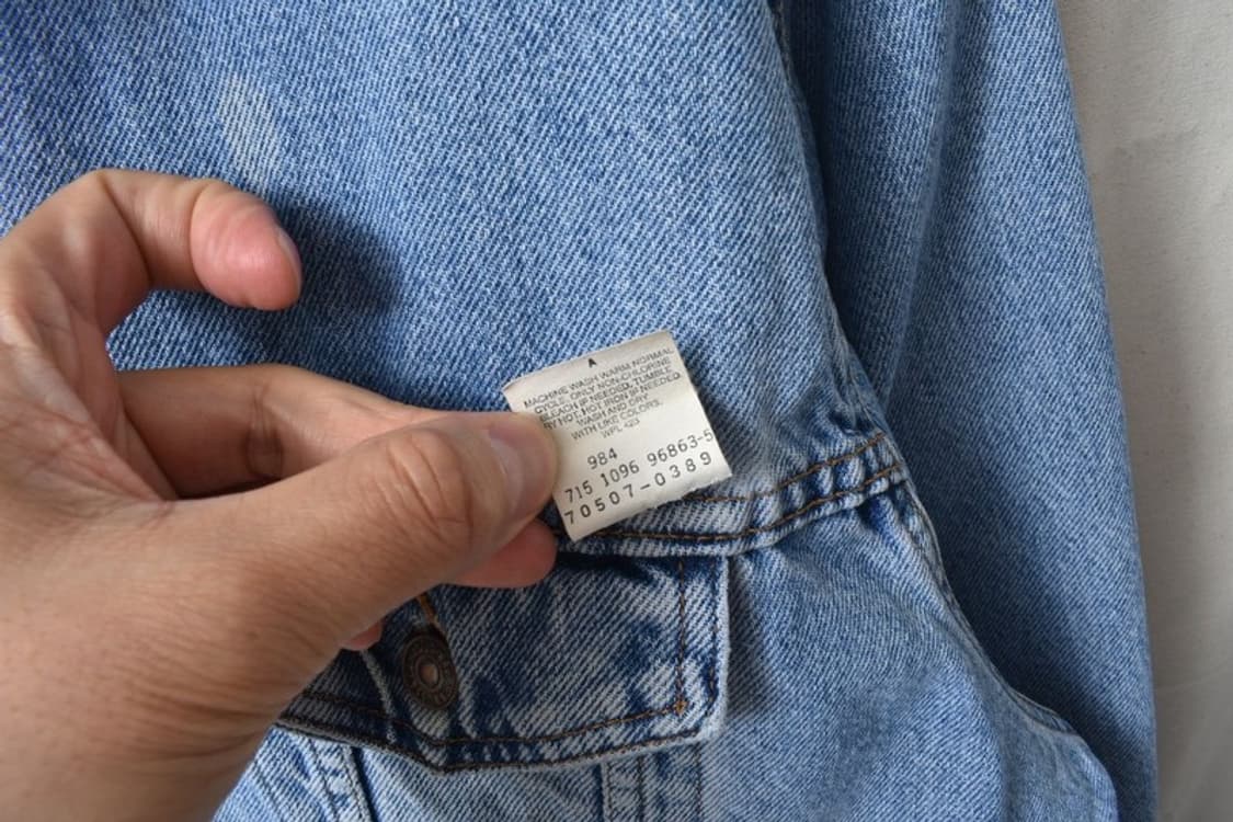 90S USA 리바이스 데님 트러커 청자켓 L 상품이미지9