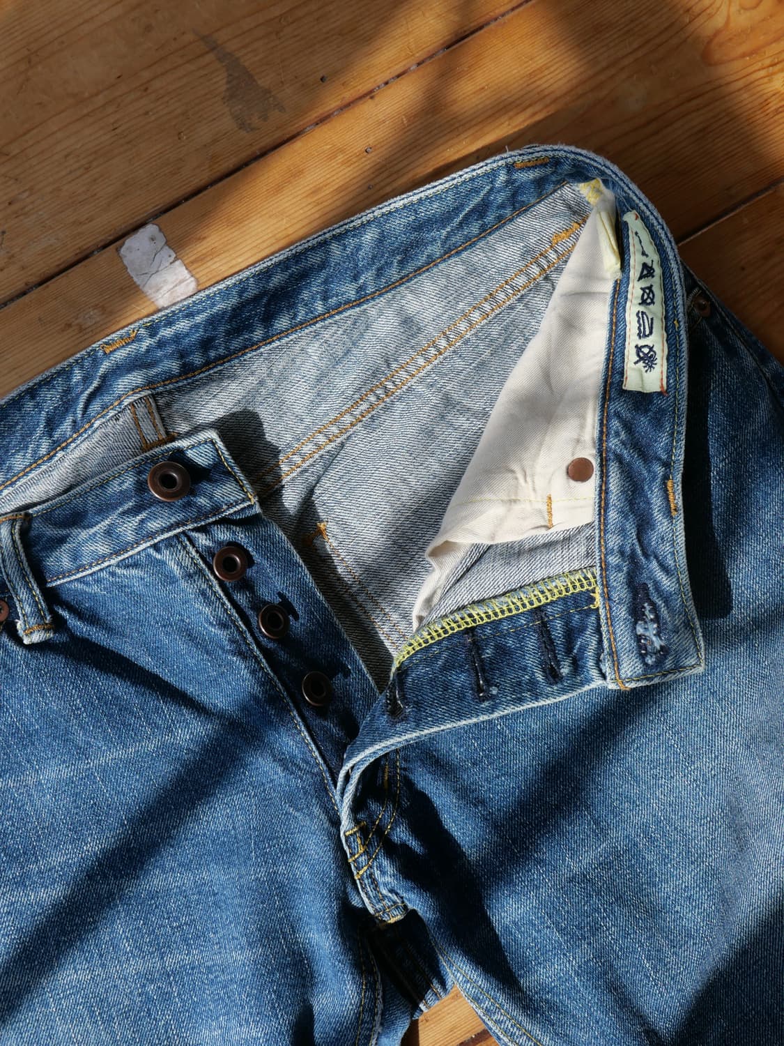 히로시 카토 셀비지 데님 - 세미 플레어 상품이미지7