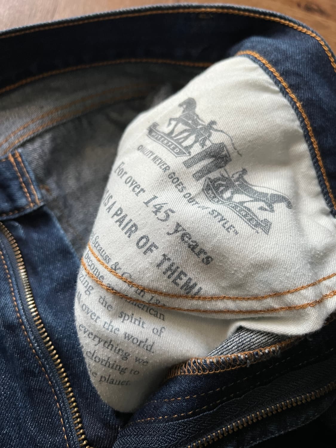 [34]리바이스 505 레귤러 스트레이트핏 생지 데님 팬츠 상품이미지6