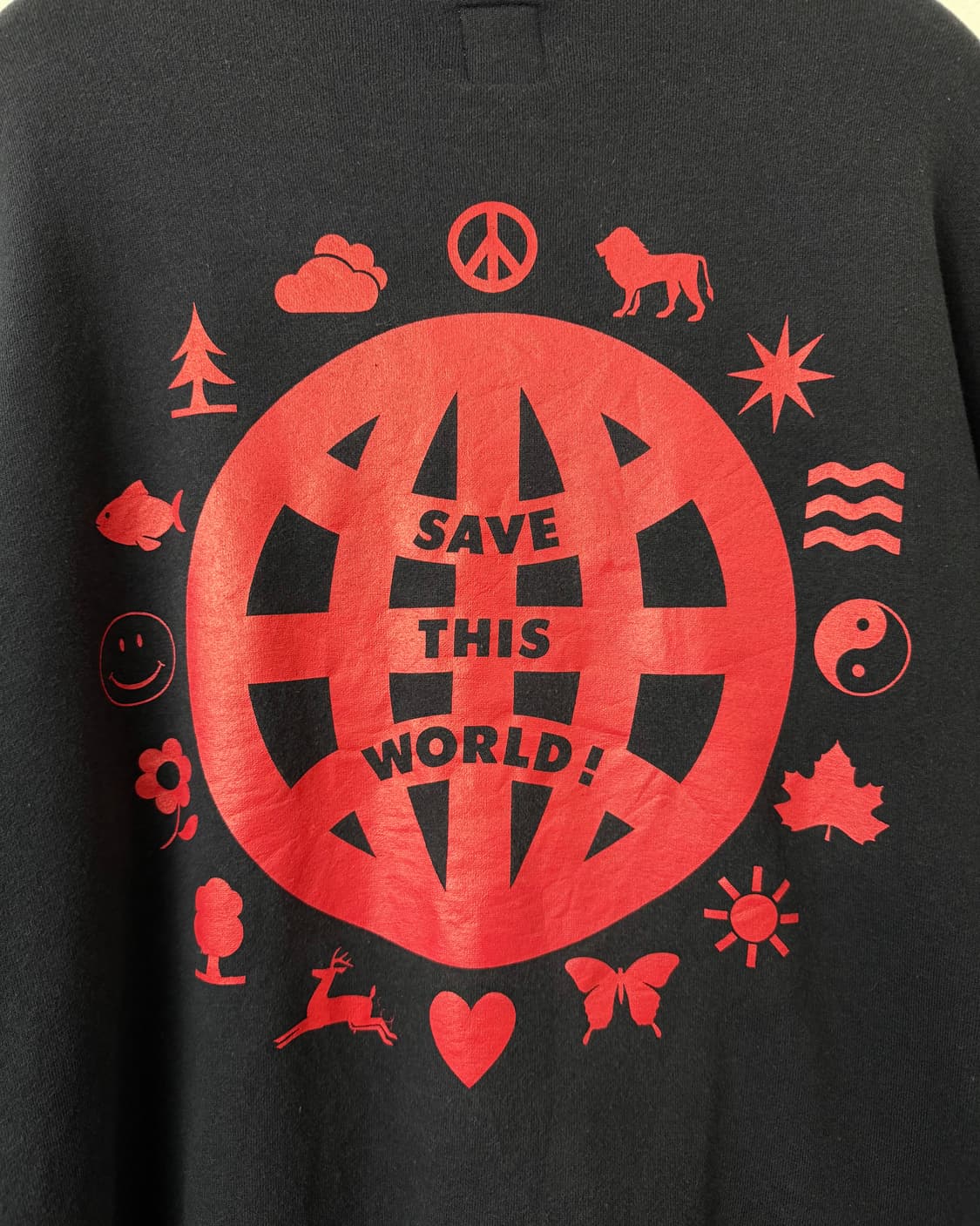 모스키노 "SAVE THIS WORLD" 코튼 집업 상품이미지6