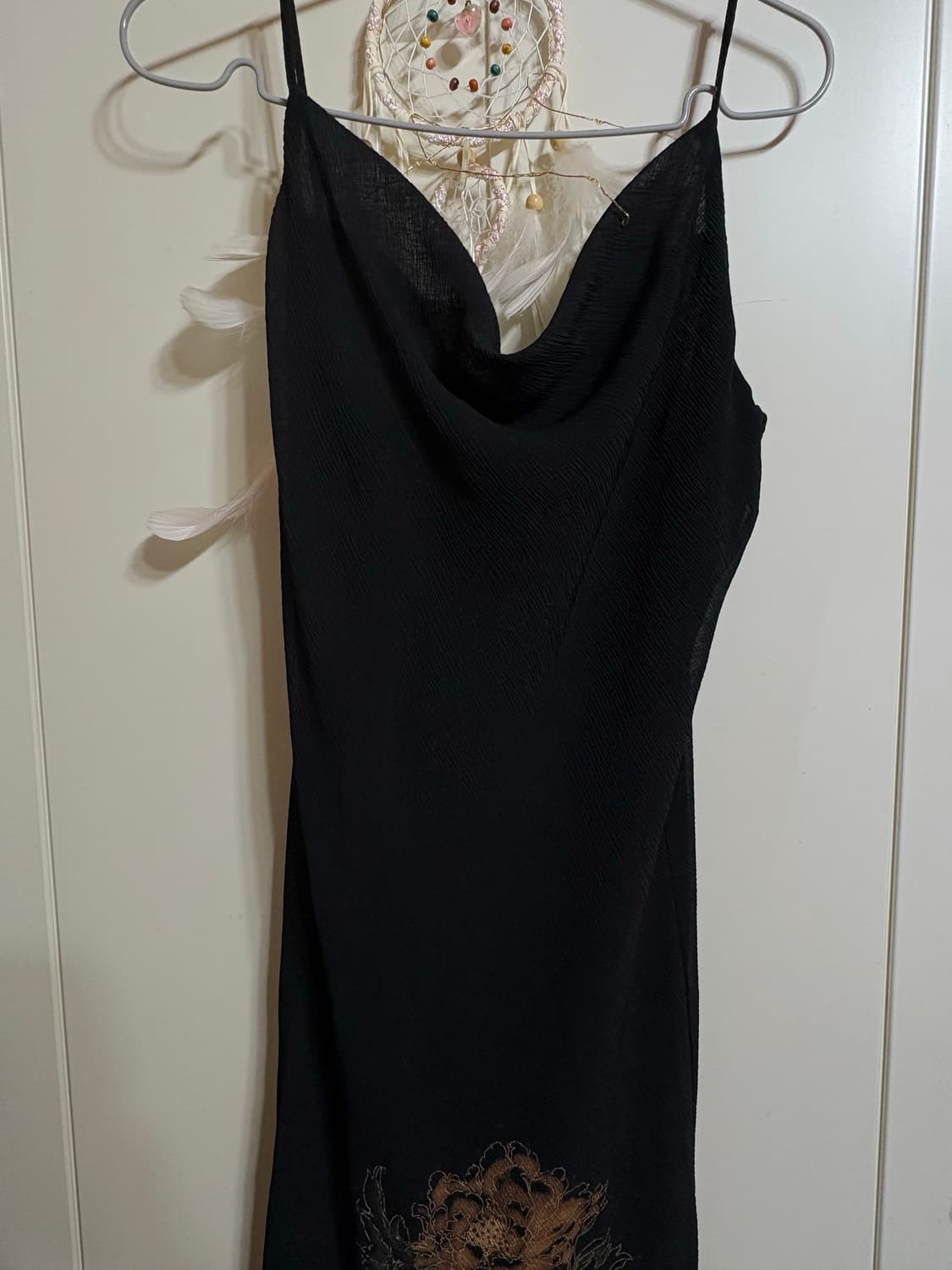 언발 블랙 롱원피스  상품이미지2