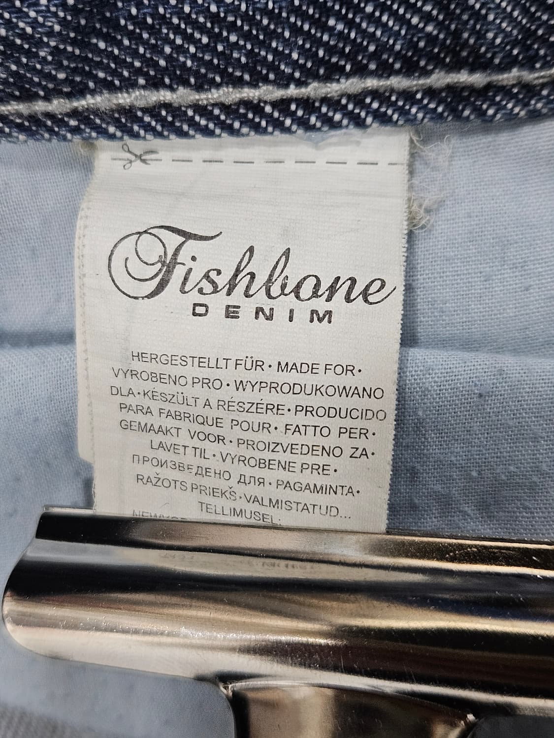 피쉬본 데님팬츠 28 상품이미지4