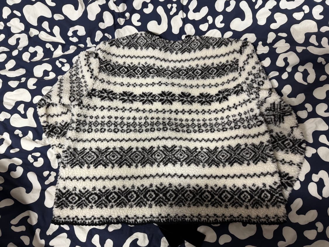 호쿠스포쿠스 Nordic Fleece Cardigan (Black) 상품이미지5