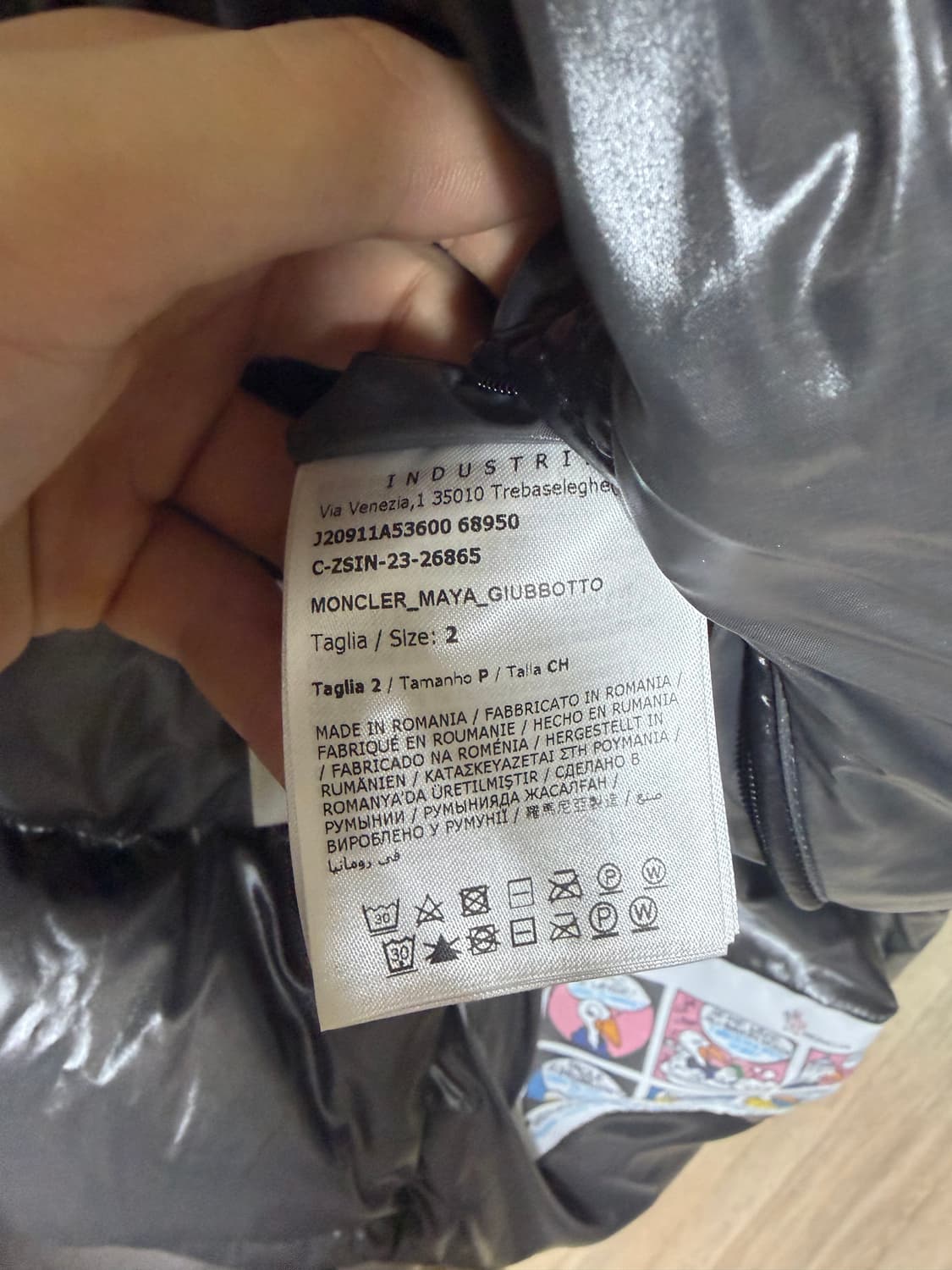 24fw 몽클레어 마야 블랙 유광 2사이즈 패딩 상품이미지6