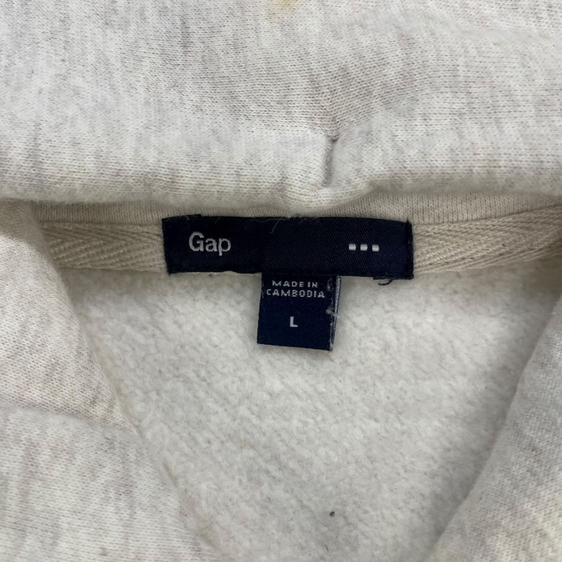 갭 GAP 도트 로고 후드집업 멜란지그레이 상품이미지4