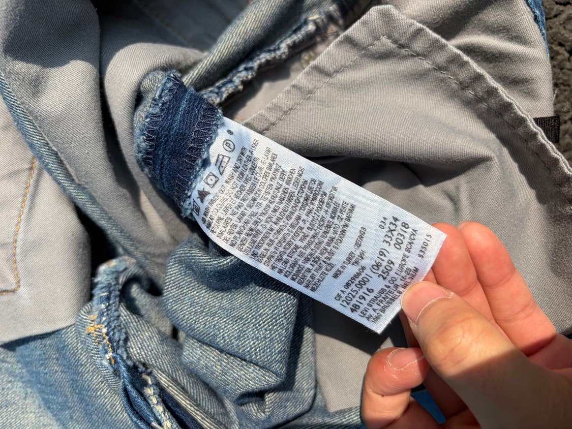 유럽판 리바이스 엔지니어드 진 레더 신치백 상품이미지6