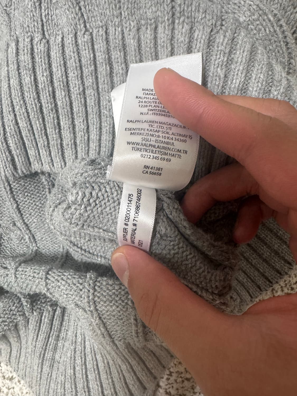 폴로 랄프 로렌 꽈베기 니트 상품이미지7