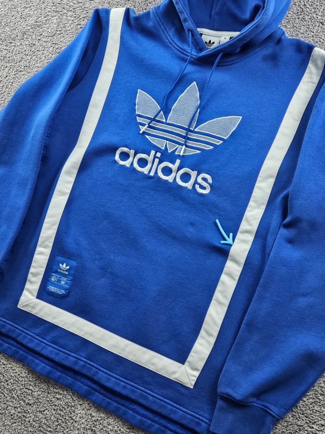 아디다스 오리지널스 웜업 스웻 후드 티셔츠 ( XL ) / 10946 상품이미지6