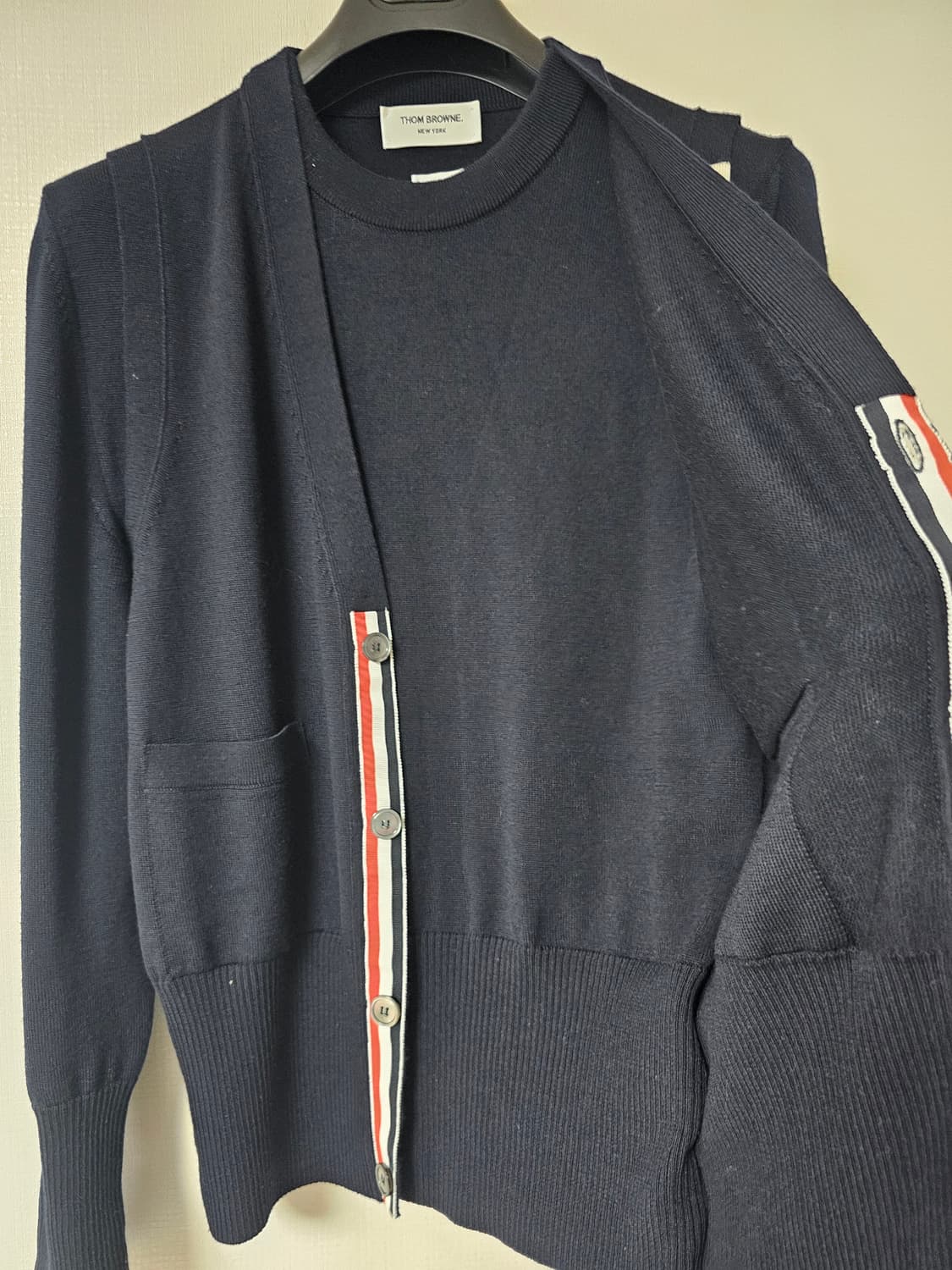 톰브라운 메리노울 레이어드 가디건(2/100/새상품급) 상품이미지5