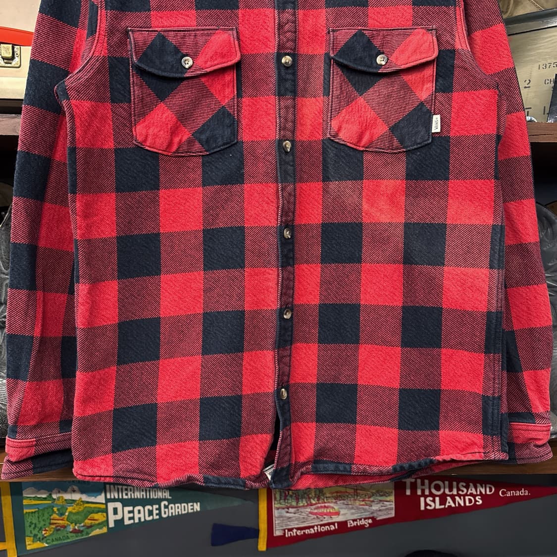 반스 헤비게이지 코튼트윌 버팔로 체크 워크셔츠 N1080 상품이미지4