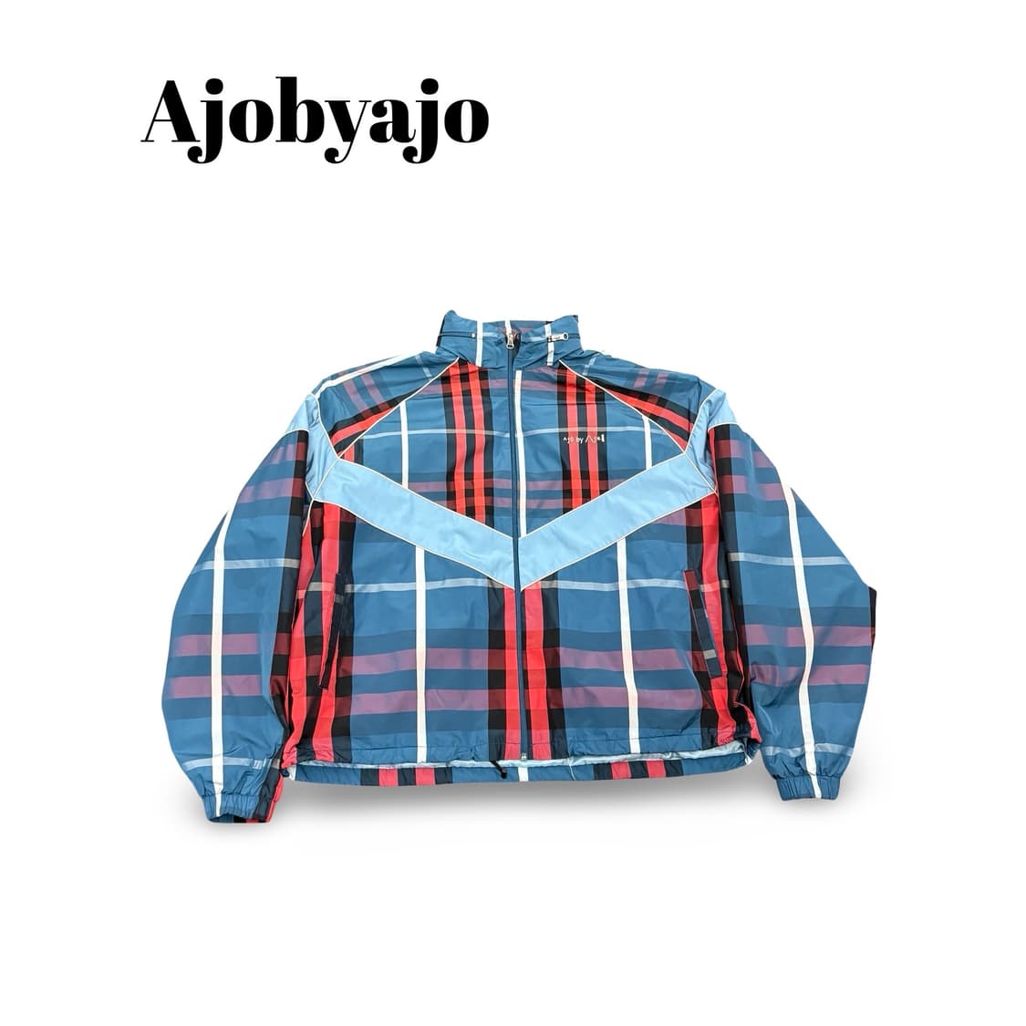 (105)아조바이아조 체크바람막이 상품이미지1