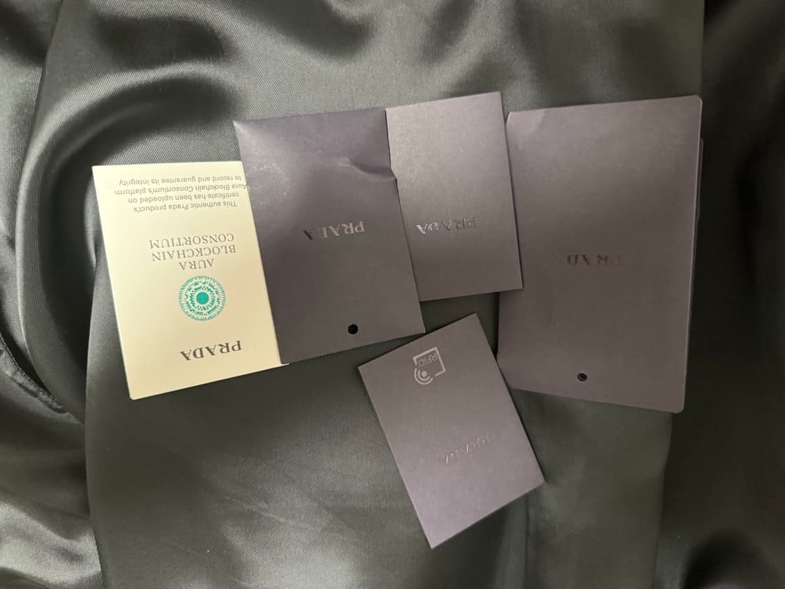 Prada 24fw 벨티드 레더 블루종 자켓 42  상품이미지8