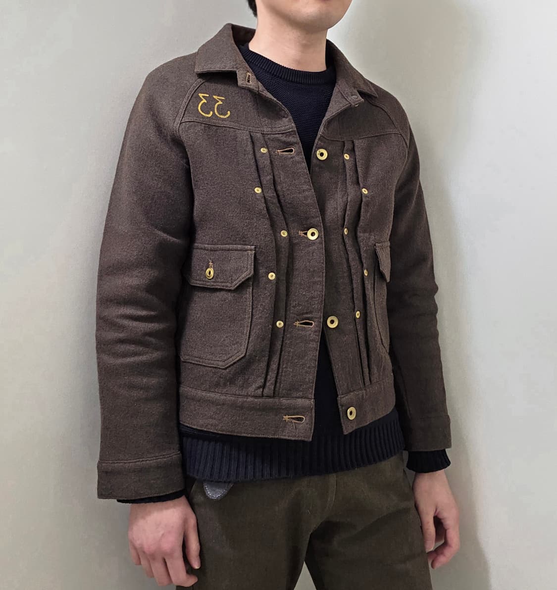 chairmade japan 울 트러커 재킷 상품이미지10