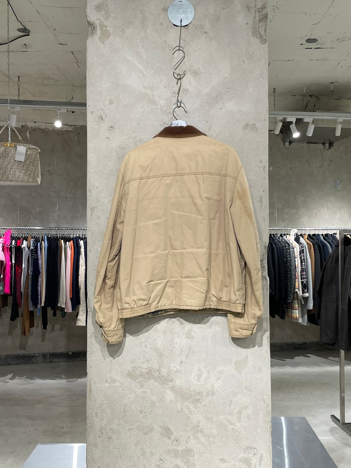 폴로 랄프로렌 베이지 브라운포니 코듀로이 카라 집업 자켓 상품이미지6